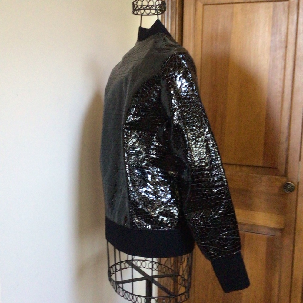 3.1 Philip Lim Goat Leather Jacket, black, New, Size 0 - Picture 7 of 10